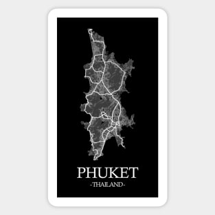 Phuket City Map - Thailand Cartography Sticker